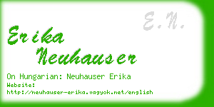 erika neuhauser business card